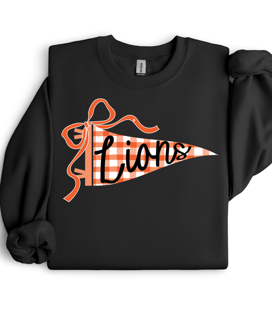 THORNE LIONS GINGHAM PENNANT - SWEATSHIRT OPTIONS