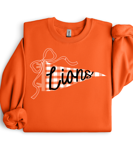 THORNE LIONS GINGHAM PENNANT - SWEATSHIRT OPTIONS