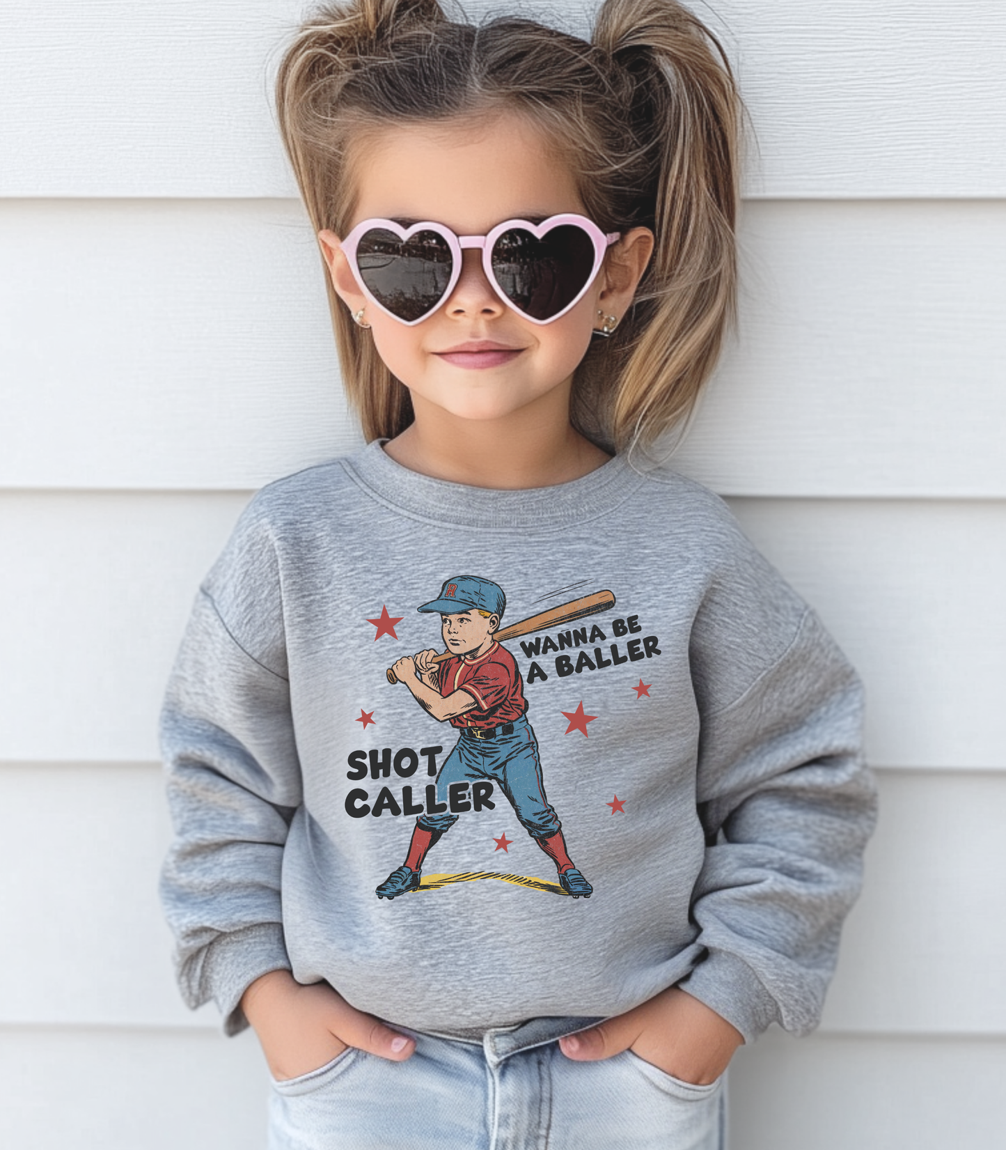 WANNA BE A BALLER, SHOT CALLER - MULTIPLE STYLES - TODDLER/YOUTH