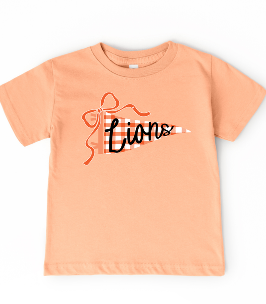 YOUTH THORNE LIONS GINGHAM PENNANT - TODDLER & YOUTH TEES