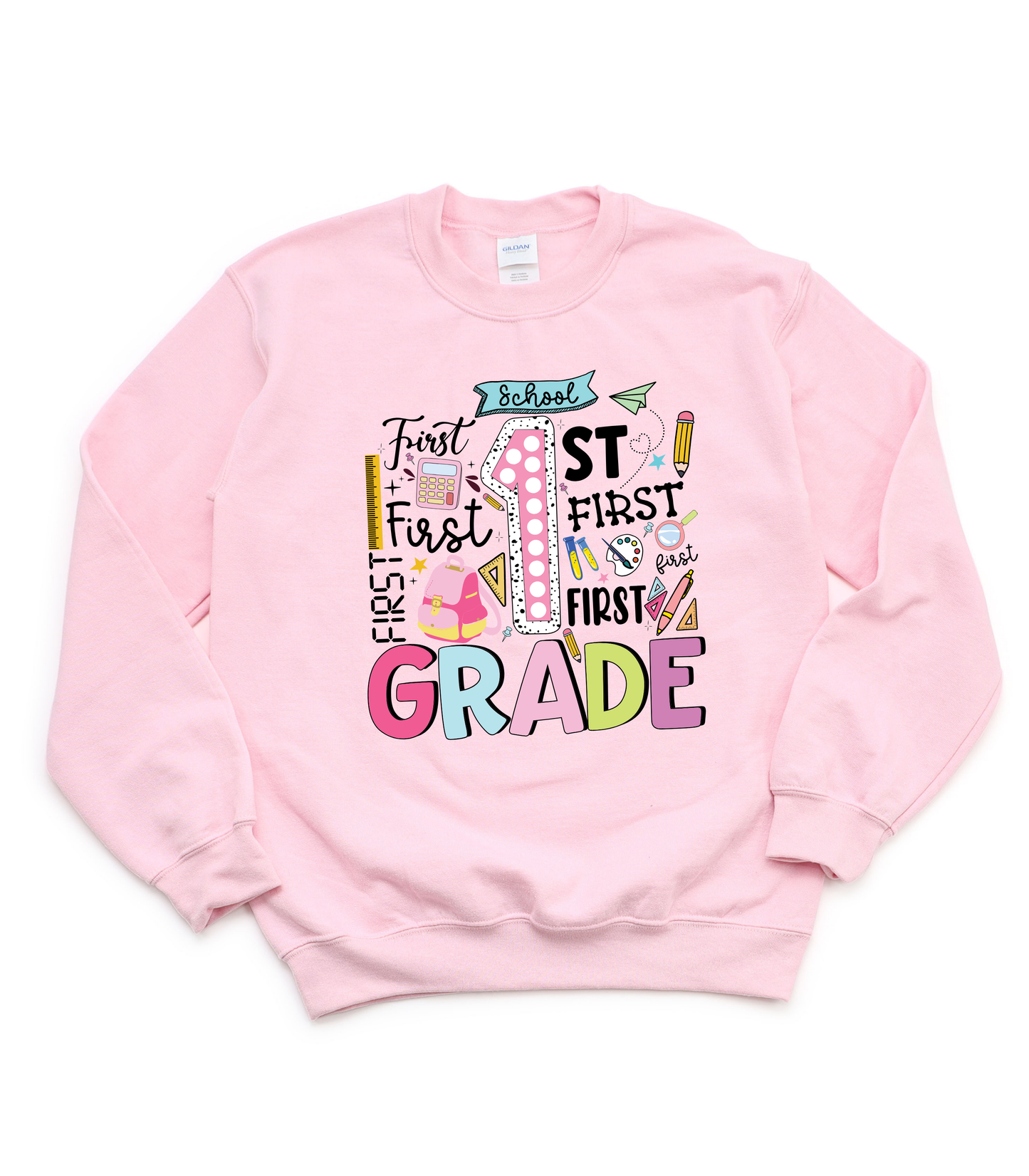 FIRST GRADE COLLAGE TEACHER TEE