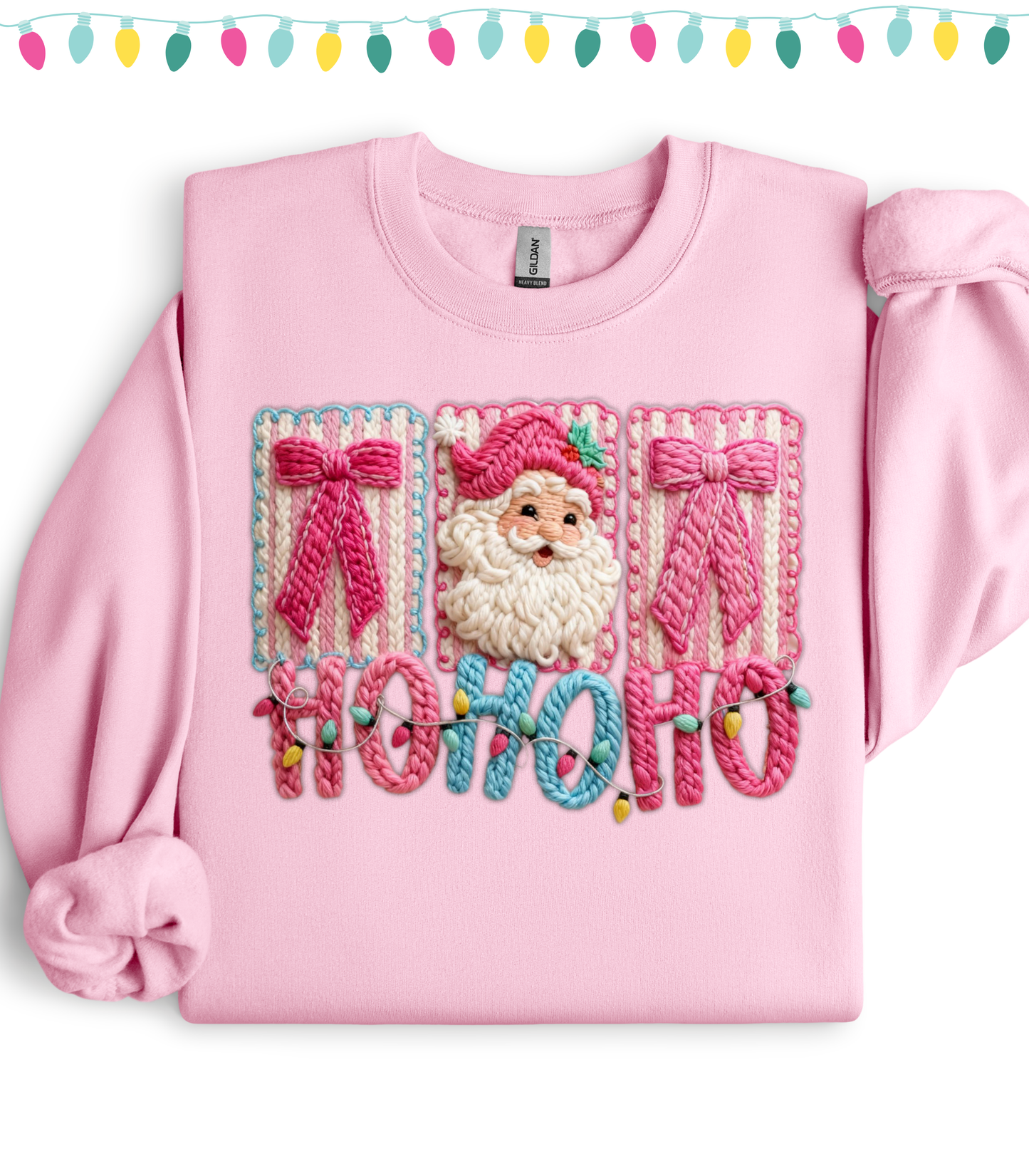 FAUX YARN HO HO HO - SWEATSHIRT OPTIONS