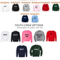 YOUTH FAUX FABRIC MERRY - TODDLER & YOUTH SWEATSHIRT OPTIONS