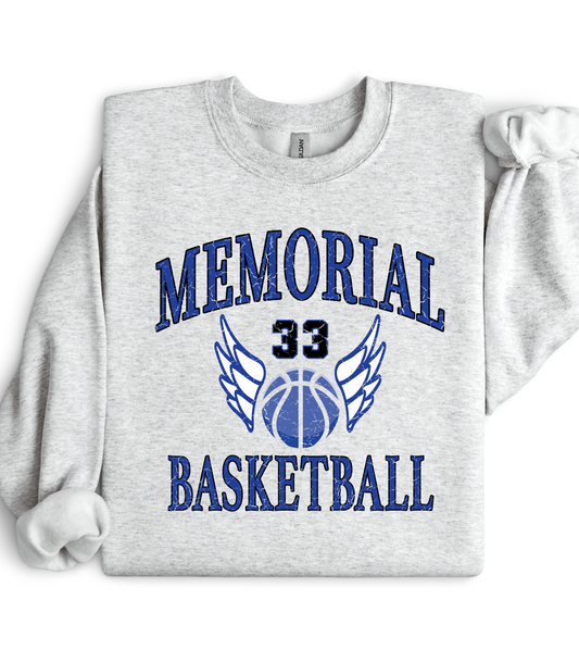 MEMORIAL BASKETBALL KEOWN 33 FLEECE CREW SWEATSHIRT