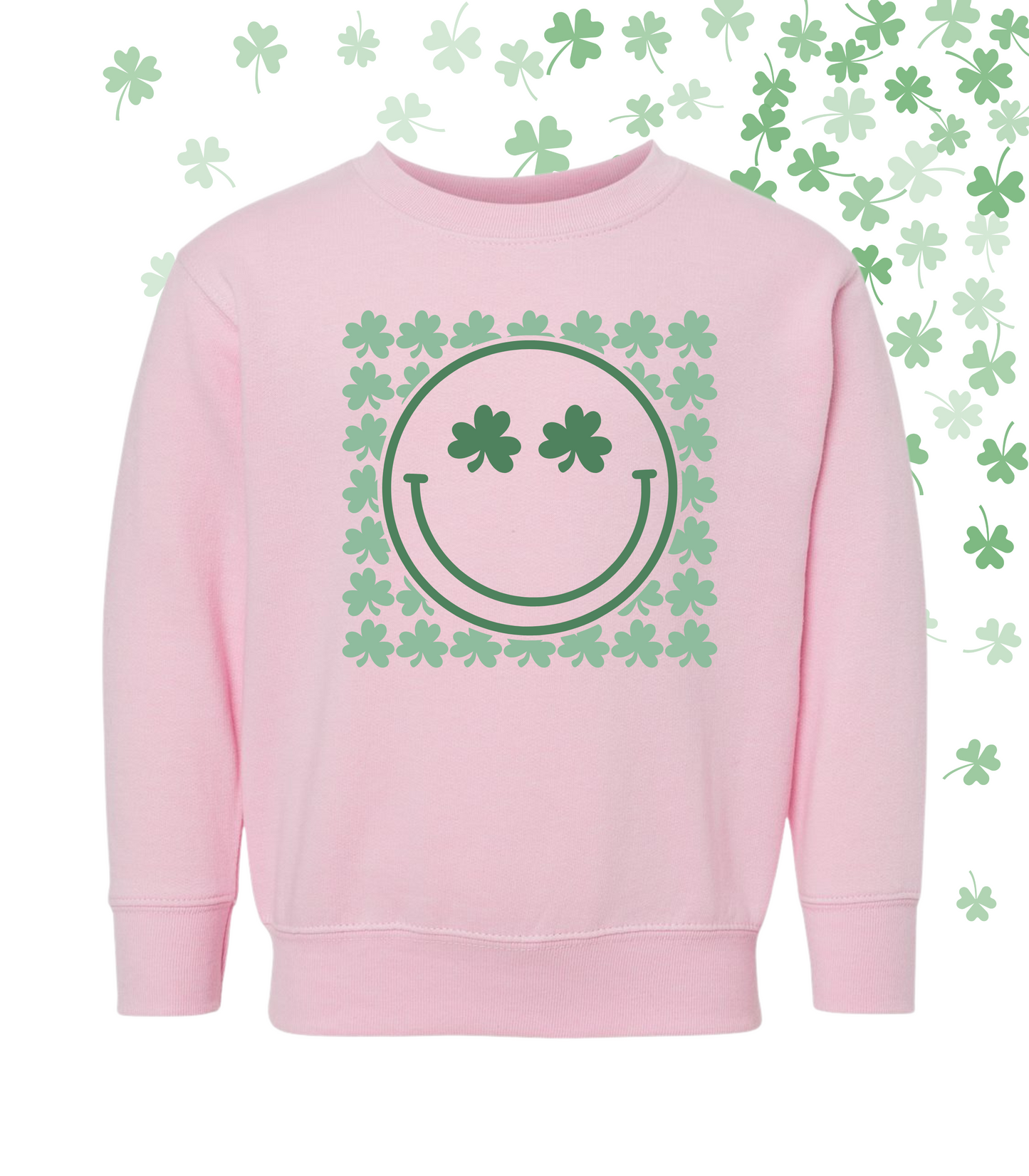 SHAMROCK SMILEY TEE/CREW - TODDLER/YOUTH