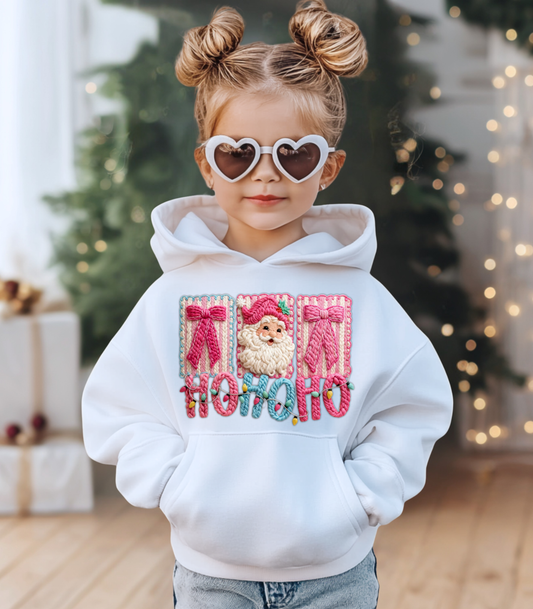 YOUTH FAUX YARN HO HO HO - TODDLER & YOUTH SWEATSHIRT OPTIONS