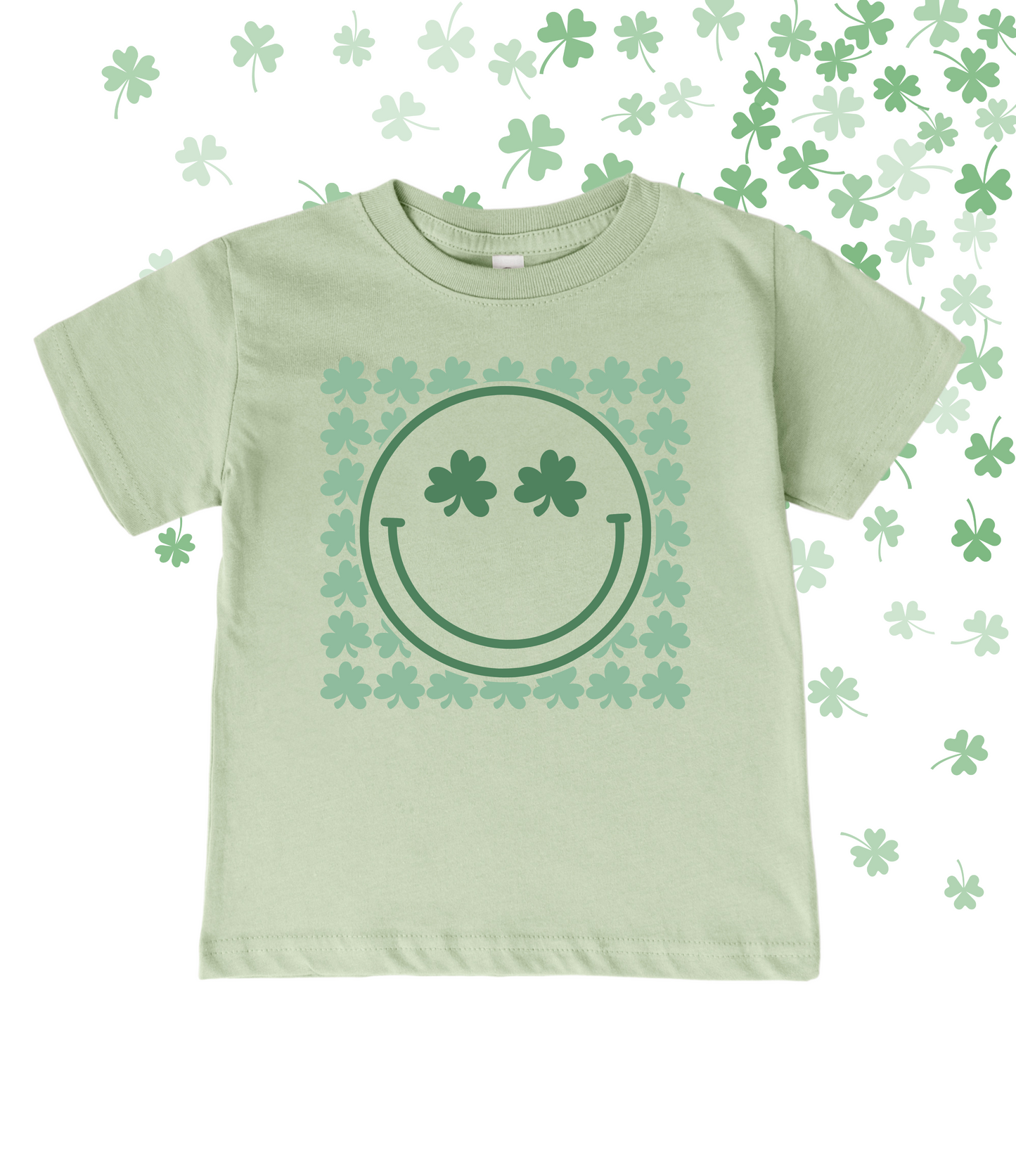 SHAMROCK SMILEY TEE/CREW - TODDLER/YOUTH