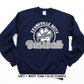 ADULT CUSTOMIZABLE BASEBALL CIRCLE PAW CREWNECK