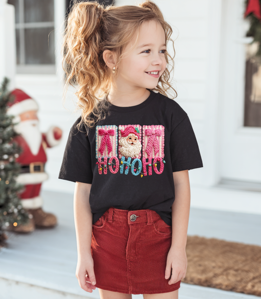 YOUTH FAUX YARN HO HO HO - TODDLER & YOUTH TEES