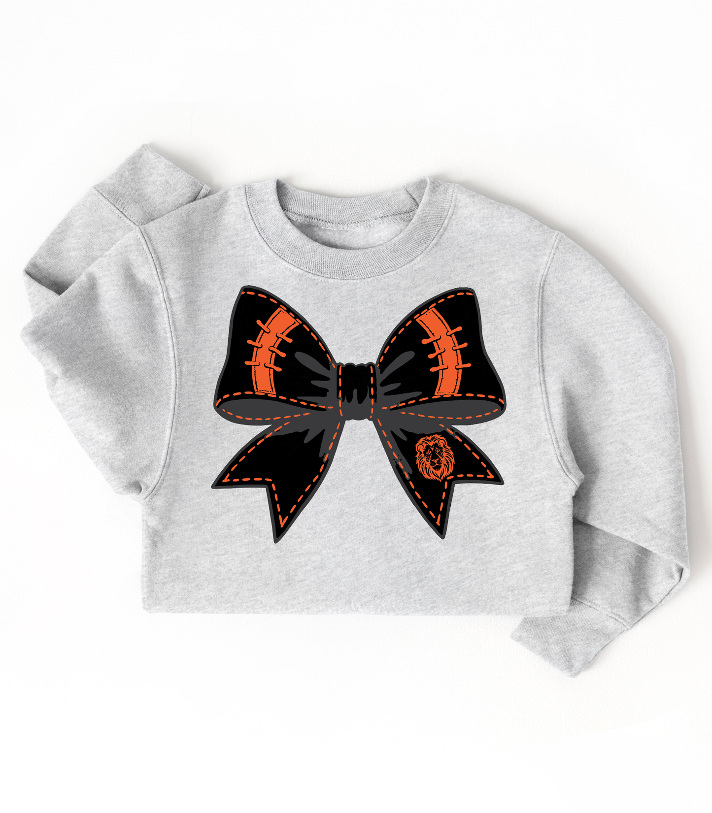 YOUTH THORNE BLACK + ORAGNE BOW - TODDLER & YOUTH SWEATSHIRT OPTIONS