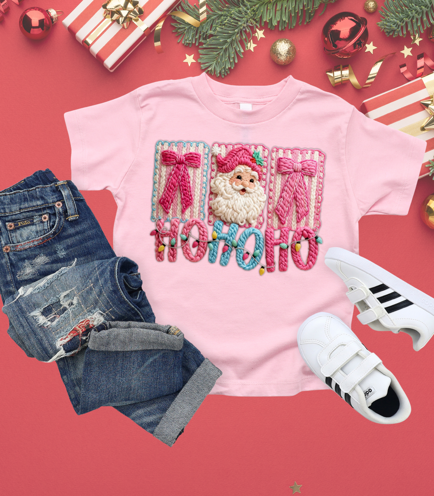 YOUTH FAUX YARN HO HO HO - TODDLER & YOUTH TEES