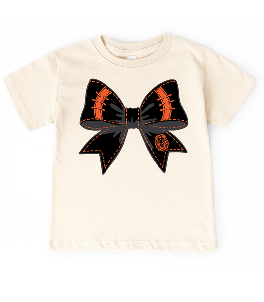 YOUTH THORNE BLACK + ORAGNE BOW - TODDLER & YOUTH TEES