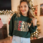 FAUX FABRIC MERRY - SWEATSHIRT OPTIONS