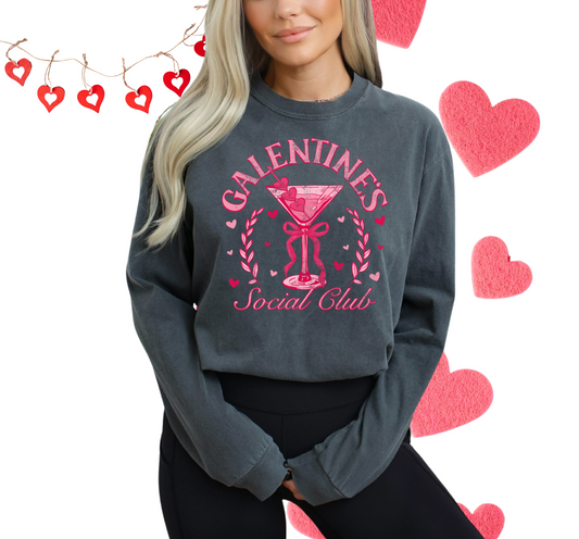 GALENTINE'S SOCIAL CLUB CREW/TEE