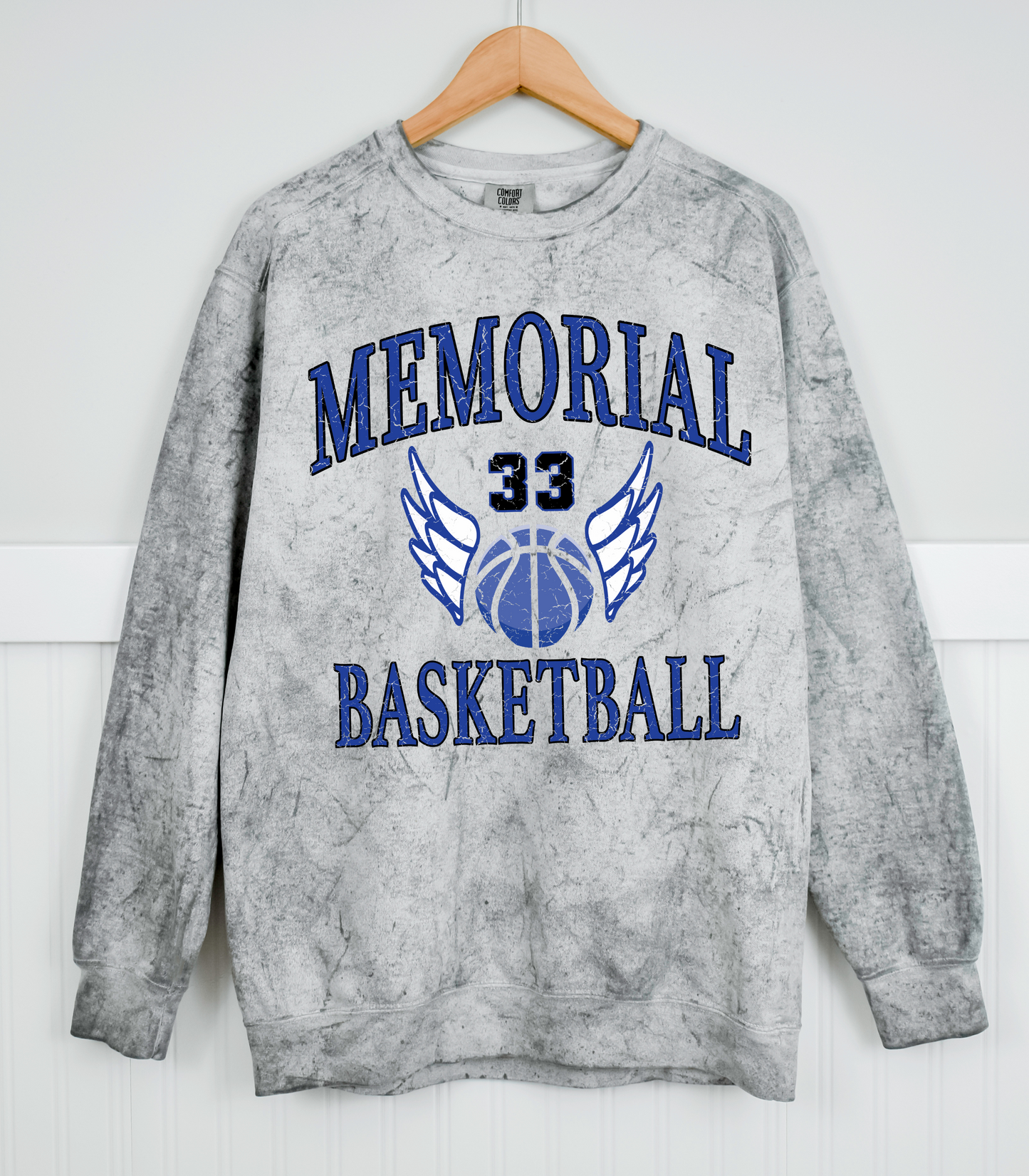 MEMORIAL BASKETBALL KEOWN 33 COLORBLAST CREW SWEATSHIRT