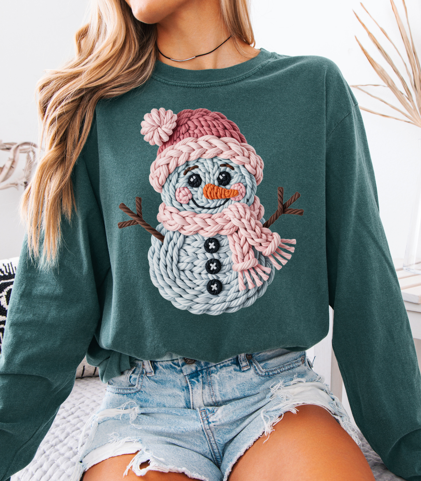 FAUX YARN SNOWMAN - TEES + LONG SLEEVE TEES