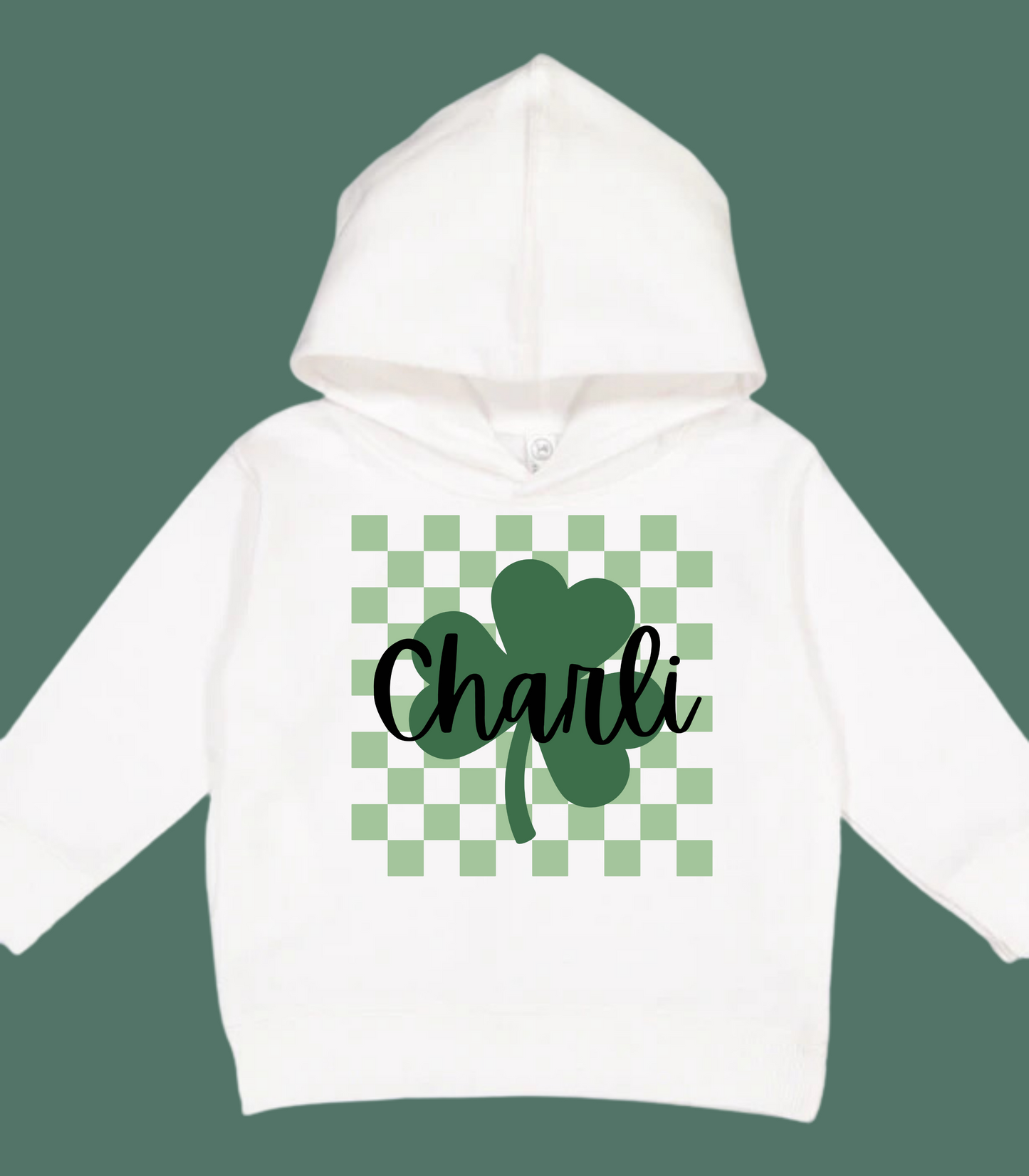 CUSTOMIZABLE CHECKERED SHAMROCK KIDS