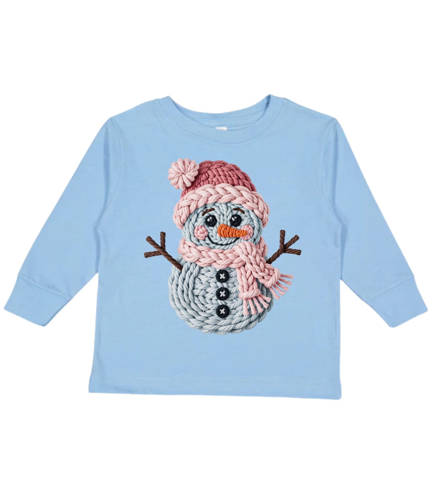 YOUTH FAUX YARN SNOWMAN - TODDLER & YOUTH TEES