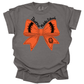 THORNE MS ORANGE + BLACK BOW - TEES + LONG SLEEVE TEES