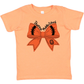 YOUTH THORNE MS ORANGE + BLACK BOW - TODDLER & YOUTH TEES