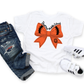 YOUTH THORNE MS ORANGE + BLACK BOW - TODDLER & YOUTH TEES