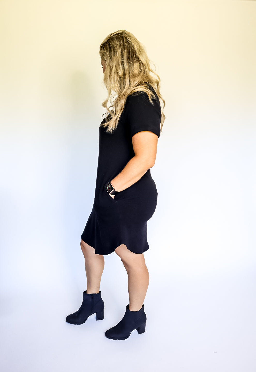 NO GOING BACK FRENCH TERRY POCKET DRESS - FINAL SALE