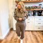 FIRESIDE COZY ELASTIC WAIST RELAXED JOGGERS