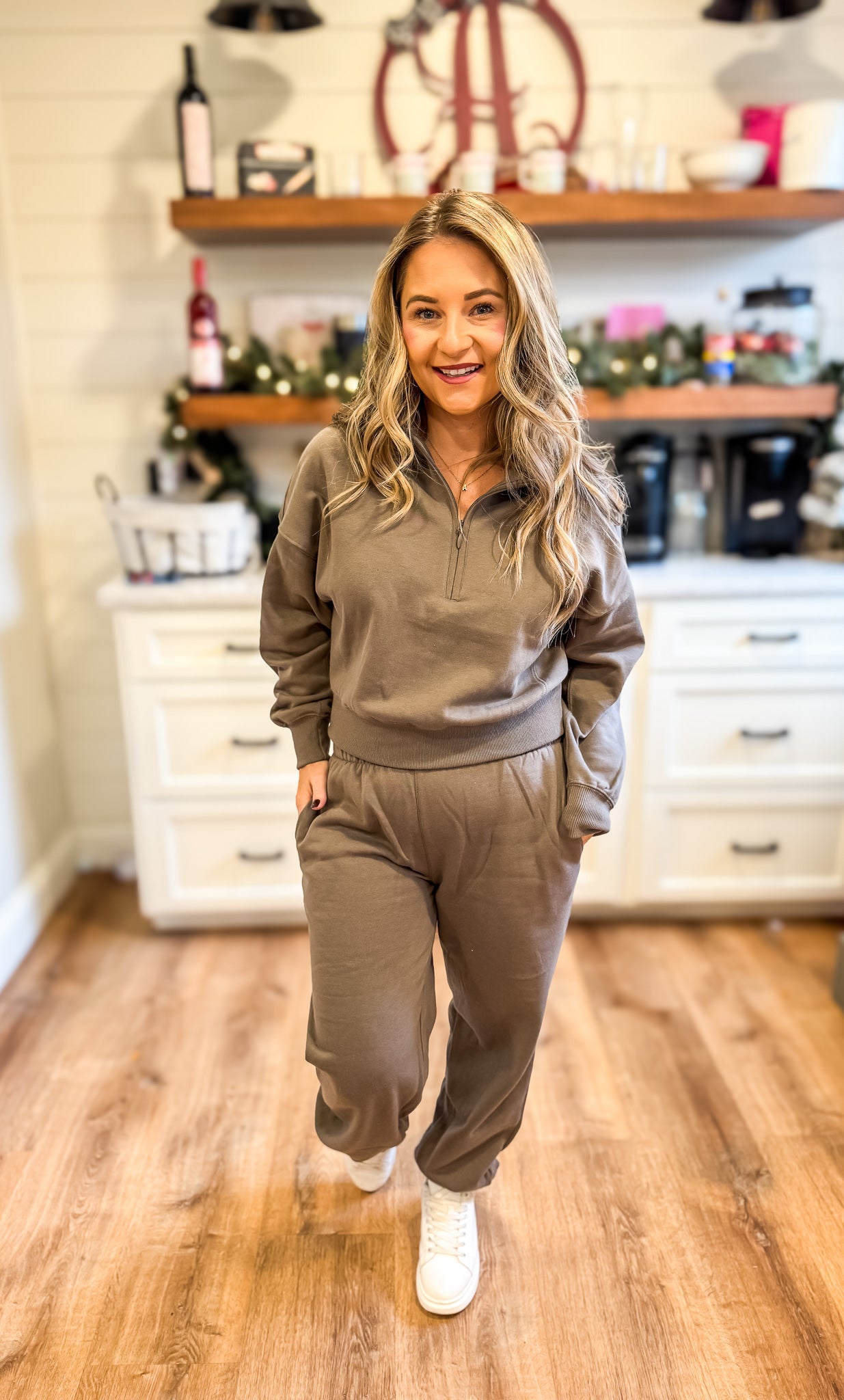 FIRESIDE COZY ELASTIC WAIST RELAXED JOGGERS