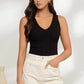 BASIC B BLACK SWEATER TANK - LAYERING MUST HAVE