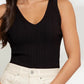 BASIC B BLACK SWEATER TANK - LAYERING MUST HAVE