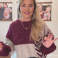 FIND ME IN FALL MIXED CABLE KNIT SWEATER WITH TIE BACK