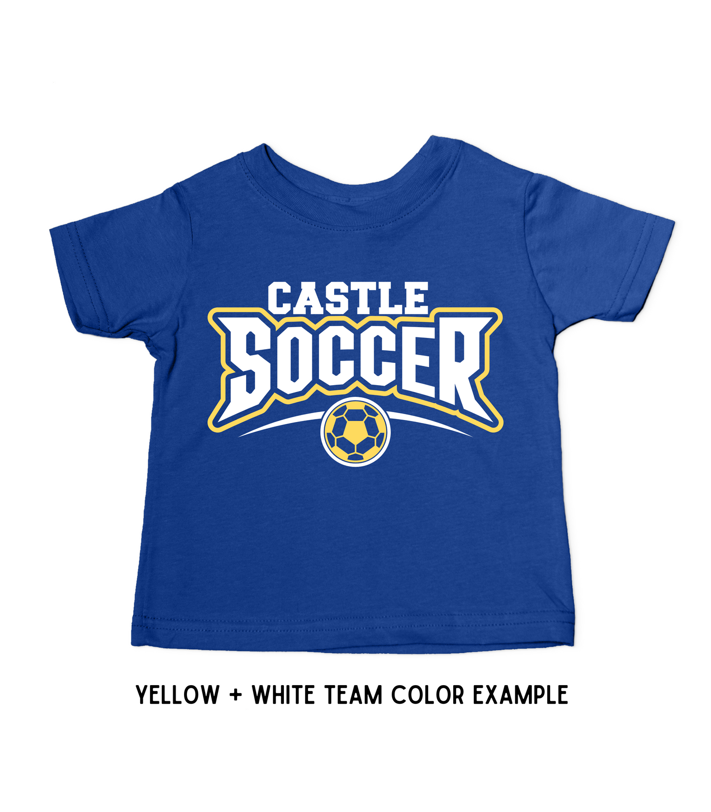 KIDS CUSTOMIZED SCHOOL NAME SOCCER TEE