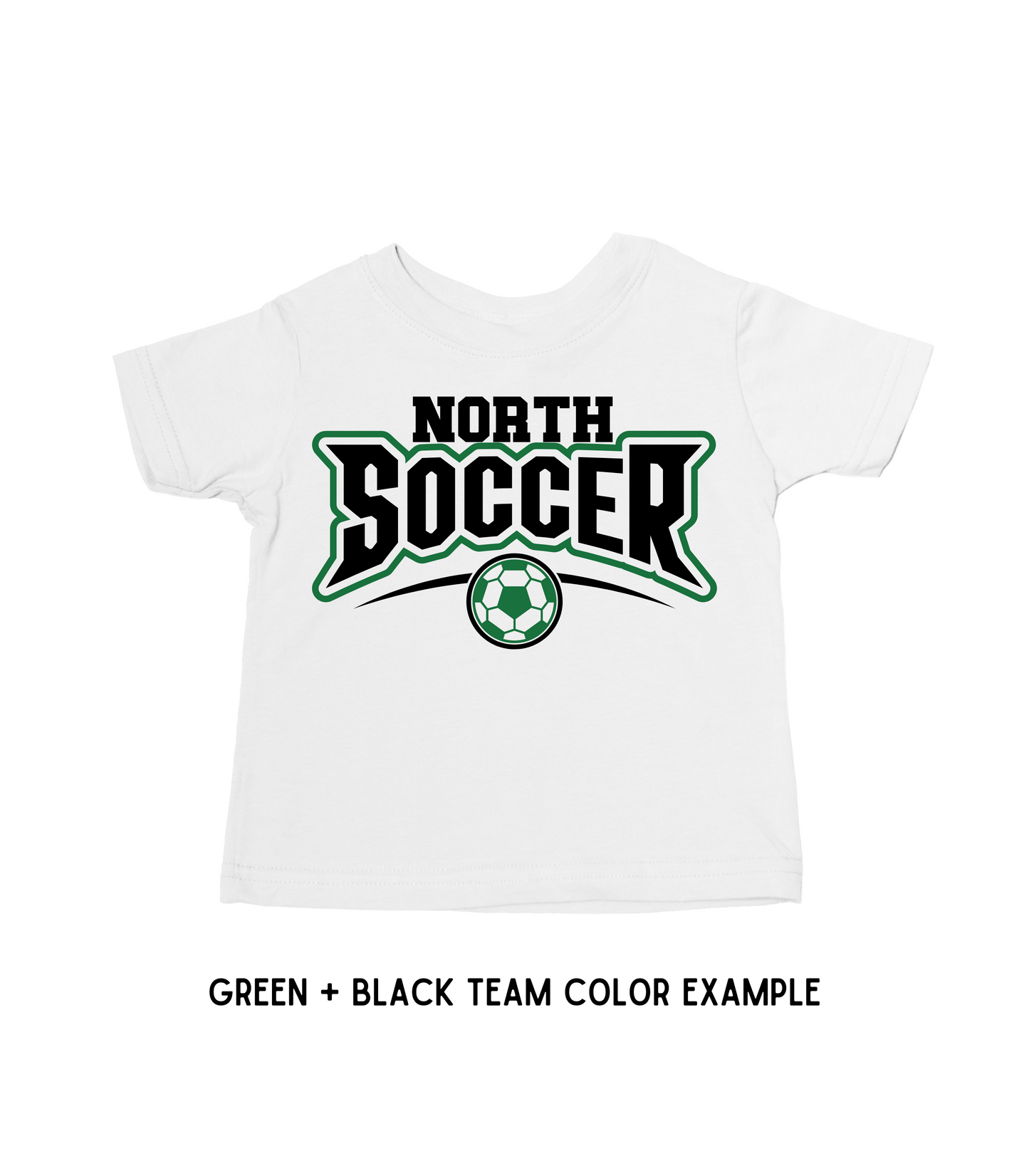 KIDS CUSTOMIZED SCHOOL NAME SOCCER TEE