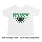 KIDS CUSTOMIZED SCHOOL NAME AND MASCOT HALF BASEBALL TEE