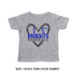 KIDS CUSTOMIZED MASCOT + PLAYER NUMBER BASEBALL HEART TEE